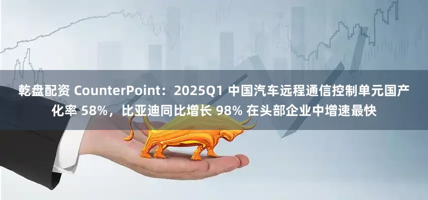 乾盘配资 CounterPoint：2025Q1 中国汽车远程通信控制单元国产化率 58%，比亚迪同比增长 98% 在头部企业中增速最快